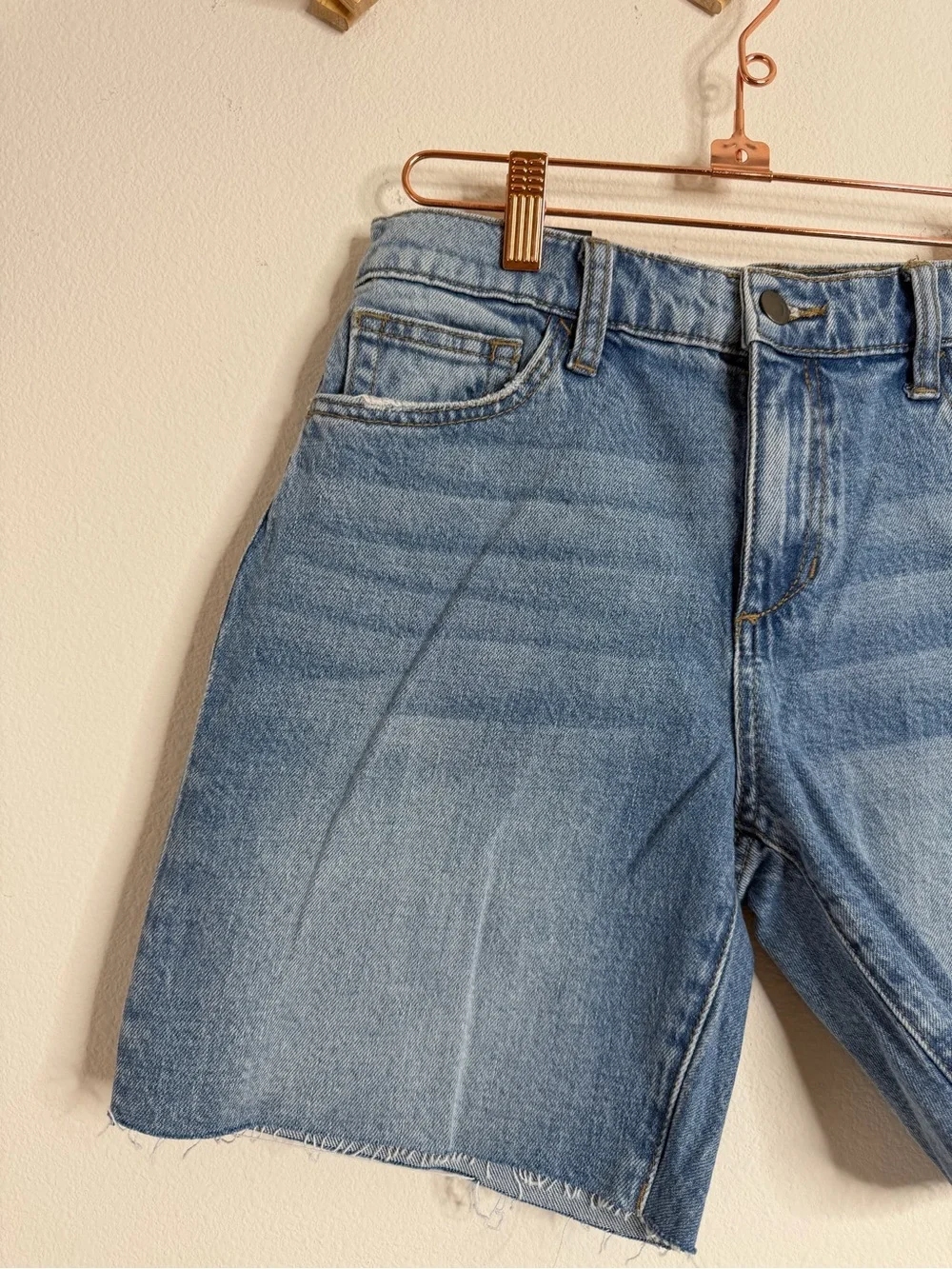 NWT Joe’s Jeans Easy Bermuda Shorts Ripley Blue Denim Mid Rise Jorts Size 27